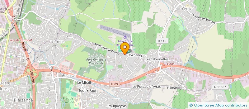 localisation de l'entreprise ATLANTIQUE 3 D  ARTIGUES-PRES-BORDEAUX