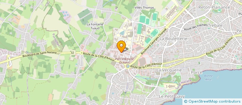 localisation de l'entreprise ATLANTIQUE à SAINT-NAZAIRE