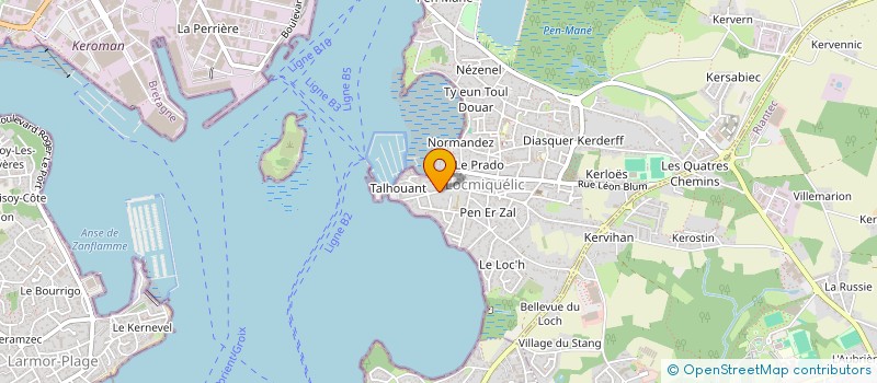 localisation de l'entreprise ATLANTIQUE 6 50  LOCMIQUELIC