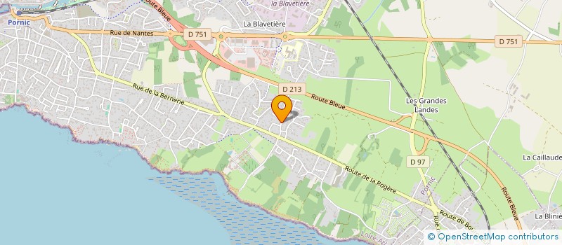 localisation de l'entreprise ATLANTIQUE  PORNIC