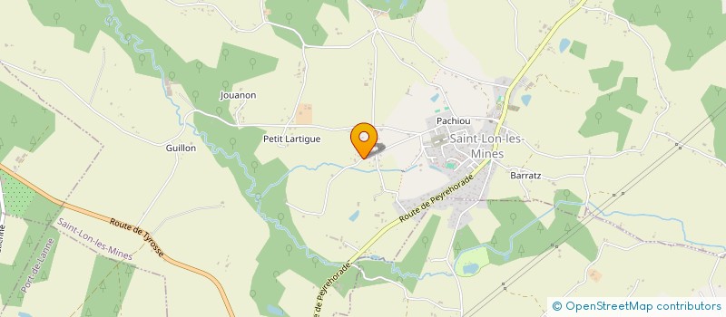 localisation de l'entreprise ATLANTIQUE AGENCEMENT  ST-LON-LES-MINES