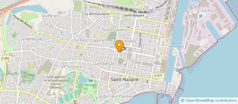 localisation de l'entreprise ATLANTIQUE AIDE A DOMICILE à SAINT-NAZAIRE