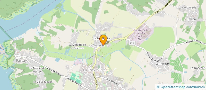 localisation de l'entreprise ATLANTIQUE AIR ASSISTANCE SA  LA CHEVROLIERE
