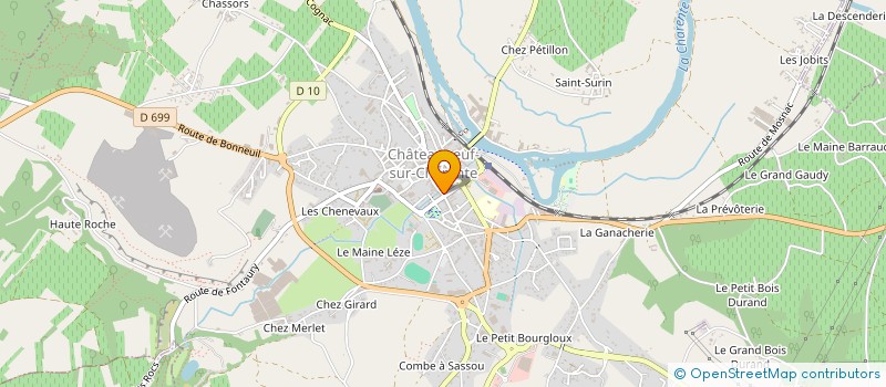 localisation de l'entreprise ATLANTIQUE ALU à CHATEAUNEUF-SUR-CHARENTE