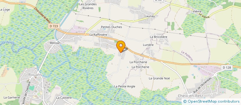 localisation de l'entreprise ATLANTIQUE APICULTURE à ROUANS