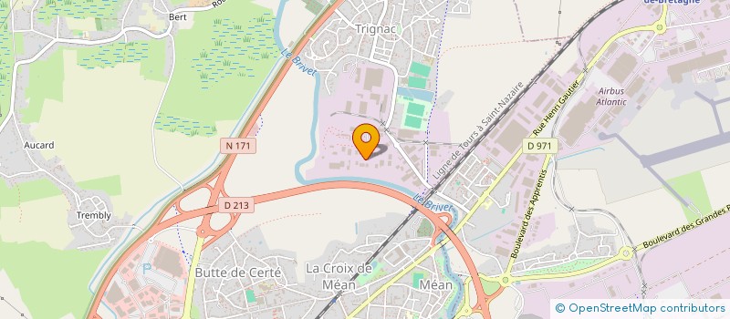 localisation de l'entreprise ATLANTIQUE ASSAINISSEMENT ET AMENAGEMENT à TRIGNAC