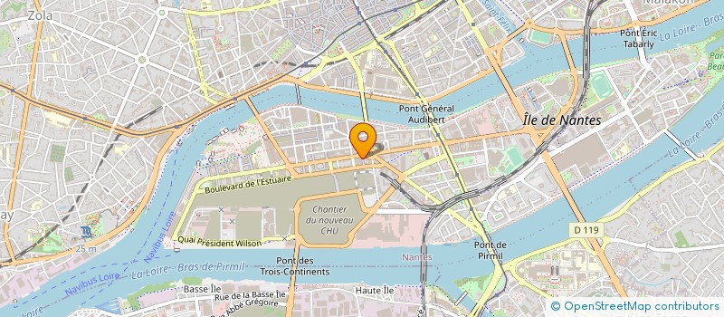 localisation de l'entreprise ATLANTIQUE AUDIO SERVICES à NANTES