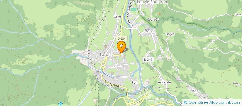 localisation de l'entreprise ATLANTIQUE AUTO 64  LARUNS