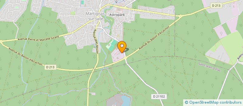 localisation de l'entreprise ATLANTIQUE AUTO MOTO CONTROLE TECHNIQUE  MARTIGNAS-SUR-JALLE