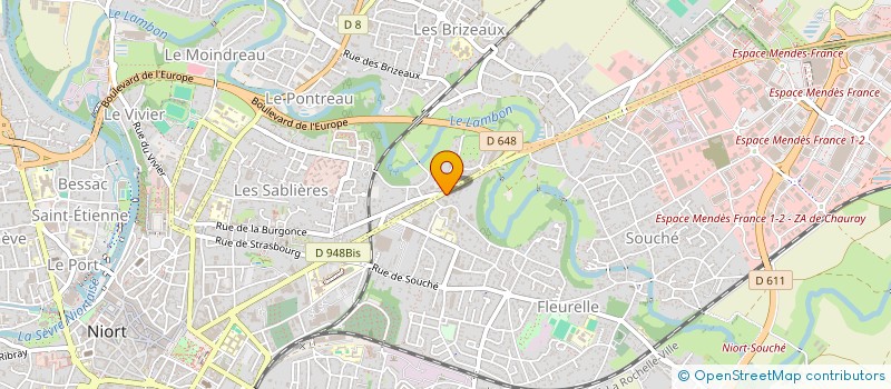 localisation de l'entreprise ATLANTIQUE AUTOMOBILES  NIORT