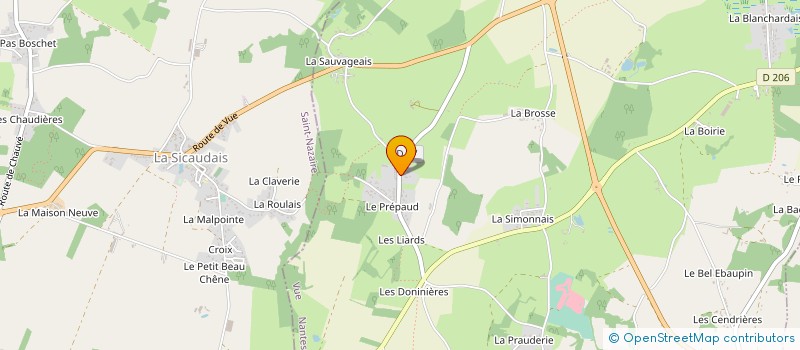 localisation de l'entreprise ATLANTIQUE BALE à VUE