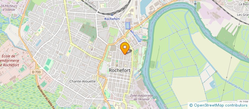 localisation de l'entreprise ATLANTIQUE BATIMENT SARL  ROCHEFORT