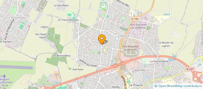 localisation de l'entreprise ATLANTIQUE BD  LAGORD