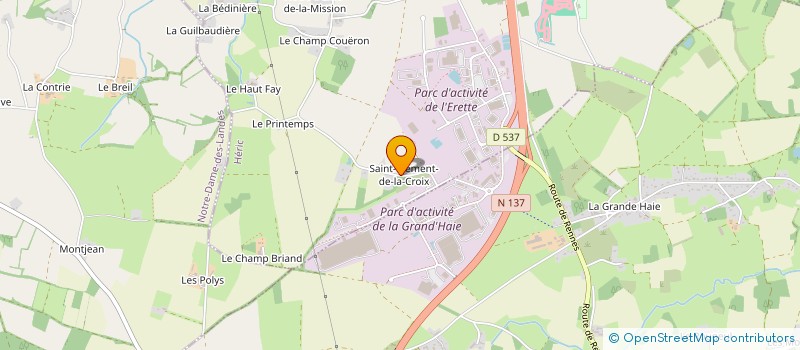 localisation de l'entreprise ATLANTIQUE BENNE TRANSPORTS EN ABREGE AB TRANSPORTS à HERIC