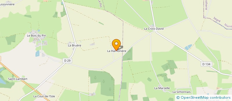 localisation de l'entreprise ATLANTIQUE BRETAGNE COUVERTURE  VALLONS-DE-L'ERDRE