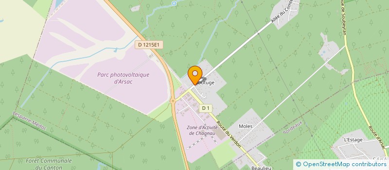 localisation de l'entreprise ATLANTIQUE CENTRE BC  ARSAC