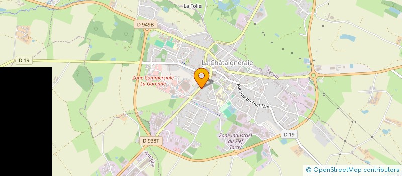 localisation de l'entreprise ATLANTIQUE  CGA  LA CHATAIGNERAIE