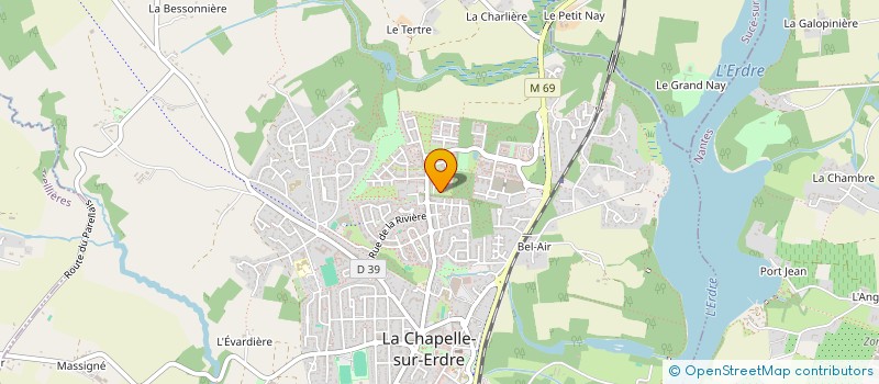 localisation de l'entreprise ATLANTIQUE COLORS à LA CHAPELLE-SUR-ERDRE