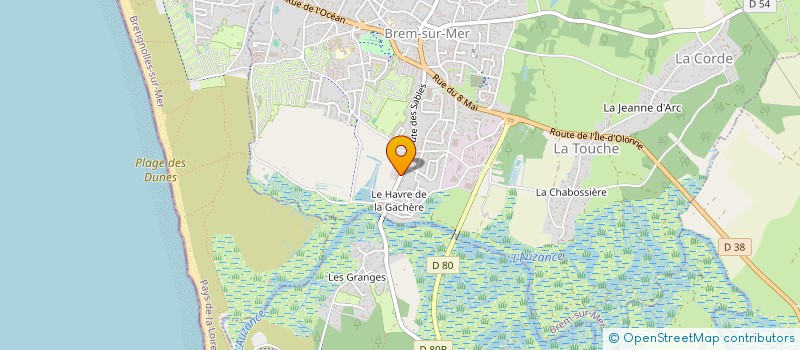localisation de l'entreprise ATLANTIQUE COMMUNICATION à BREM-SUR-MER