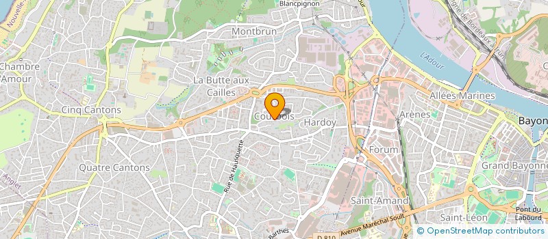 localisation de l'entreprise ATLANTIQUE CONSTRUCTION  ANGLET