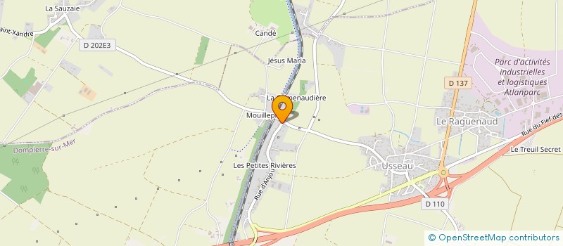 localisation de l'entreprise ATLANTIQUE CONSTRUCTION  SAINTE-SOULLE