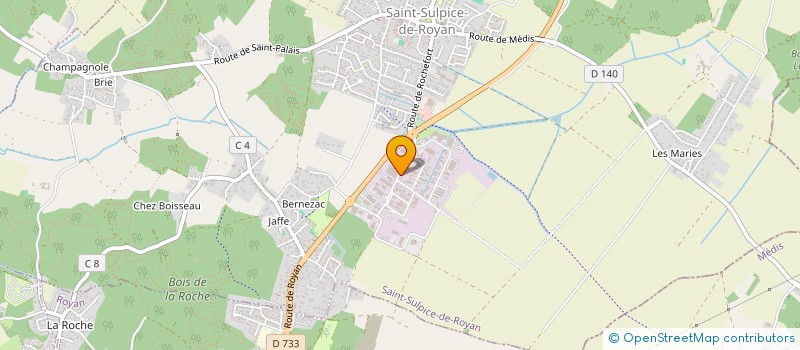 localisation de l'entreprise ATLANTIQUE CONSTRUCTIONS DSF  SAINT-SULPICE-DE-ROYAN