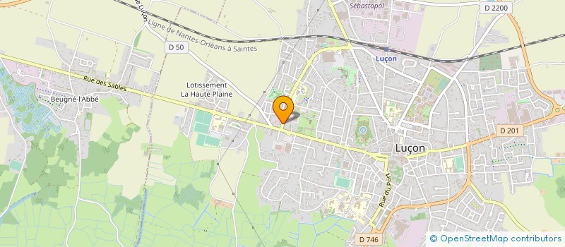 localisation de l'entreprise ATLANTIQUE COTE DE LUMIERE à LUCON