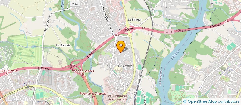 localisation de l'entreprise ATLANTIQUE DE SERVICES à LA CHAPELLE-SUR-ERDRE