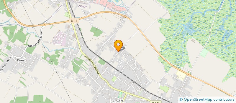localisation de l'entreprise ATLANTIQUE DEPANNAGE ET ENTRETIEN 17  ARVERT
