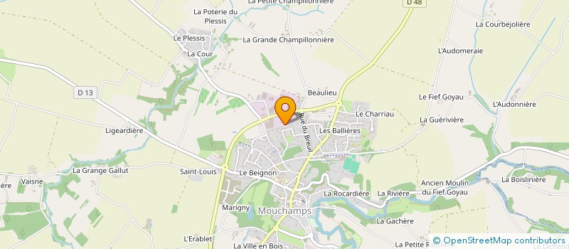 localisation de l'entreprise ATLANTIQUE DIAMANT à MOUCHAMPS