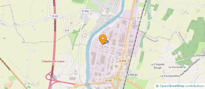 localisation de l'entreprise ATLANTIQUE DISCOUNT à CHATELLERAULT
