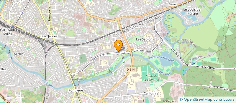 localisation de l'entreprise ATLANTIQUE DISTRIBUTION à LE MANS