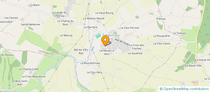 localisation de l'entreprise ATLANTIQUE DISTRIBUTION à LAMBALLE-ARMOR