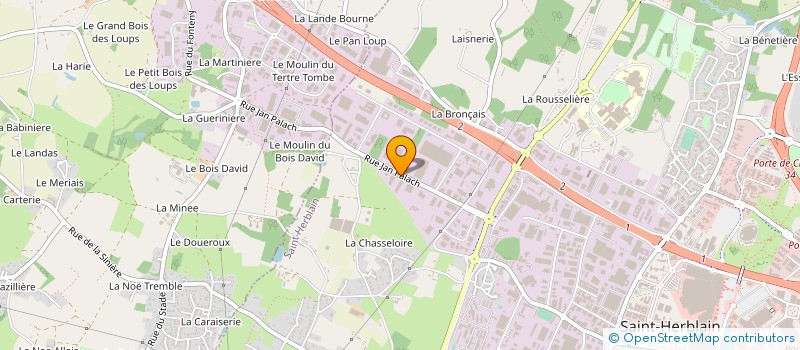 localisation de l'entreprise ATLANTIQUE ENERGIES à ORVAULT