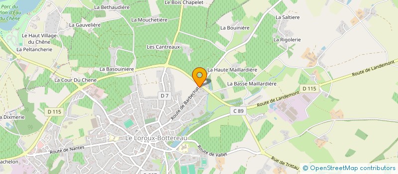 localisation de l'entreprise ATLANTIQUE EPURATION ENVIRONNEMENT à LE LOROUX-BOTTEREAU