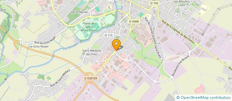 localisation de l'entreprise ATLANTIQUE ESPACE HABITAT à FONTENAY-LE-COMTE
