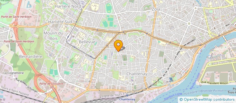 localisation de l'entreprise ATLANTIQUE ETANCHEITE à NANTES
