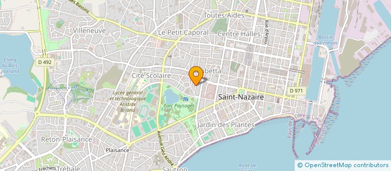 localisation de l'entreprise ATLANTIQUE ETUDES ET EXPERTISES à SAINT-NAZAIRE