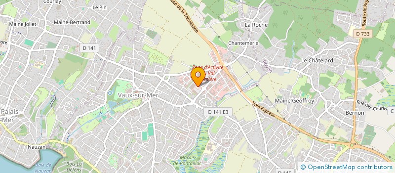 localisation de l'entreprise ATLANTIQUE EXPANSION  VAUX-SUR-MER