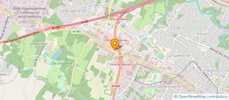 localisation de l'entreprise ATLANTIQUE EXPERTISE AUTO à ORVAULT