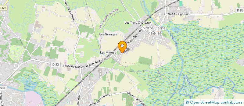 localisation de l'entreprise ATLANTIQUE EXPERTISES DRONES  NOTRE-DAME-DE-RIEZ