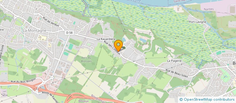 localisation de l'entreprise ATLANTIQUE EXPORT SERVICES à BOUGUENAIS
