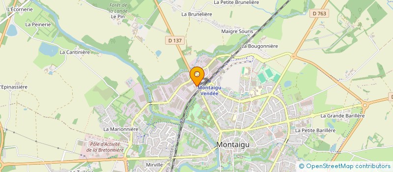 localisation de l'entreprise ATLANTIQUE EXPRESS à MONTAIGU-VENDEE