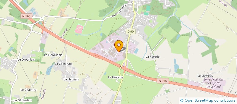 localisation de l'entreprise ATLANTIQUE FERROVIAIRE à MALVILLE