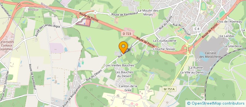 localisation de l'entreprise ATLANTIQUE FILMS  BOUGUENAIS