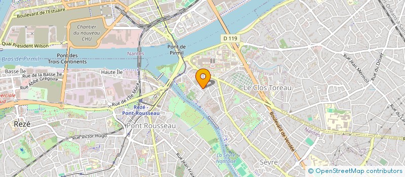 localisation de l'entreprise ATLANTIQUE - FORMATION & TRANSPORT  NANTES