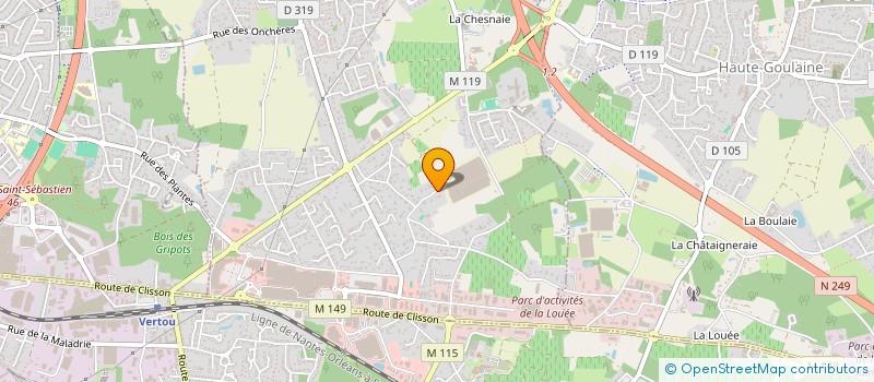 localisation de l'entreprise ATLANTIQUE FOURNY CONSTRUCTIONS à BASSE-GOULAINE