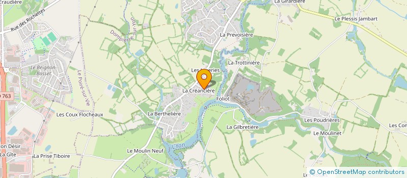 localisation de l'entreprise ATLANTIQUE FROID  DOMPIERRE-SUR-YON
