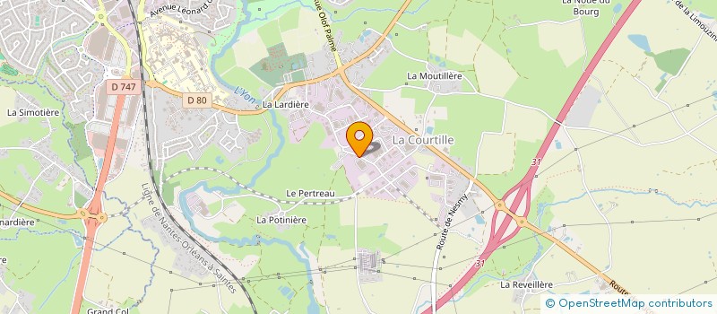 localisation de l'entreprise ATLANTIQUE FROID CUISINES à LA ROCHE-SUR-YON