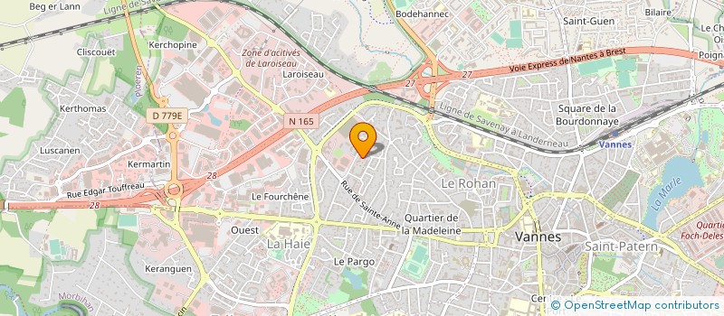 localisation de l'entreprise ATLANTIQUE GD DISTRIBUTION à VANNES